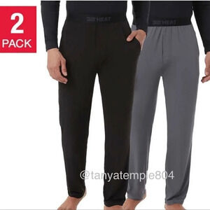 32 degrees men’s sleep lounge pants 2pk medium Black & Charcoal